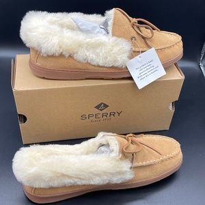 Suede Shearling Cup Sole Slipper - Cinnamon
